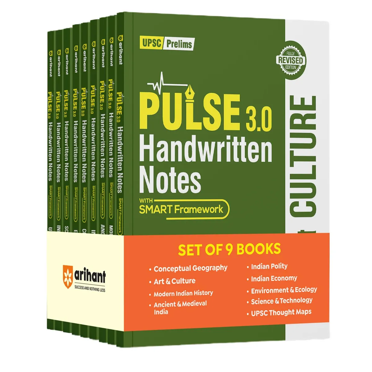 Arihant PULSE 3.0 Complete UPSC Prelims Handwritten Notes Combo