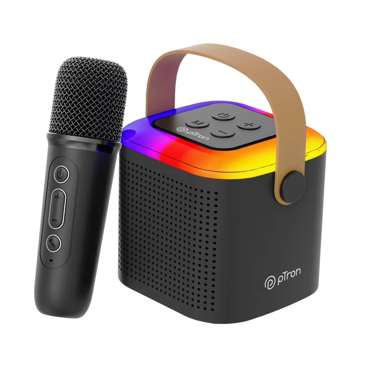 Fusion Tunes 10W Mini Bluetooth Speaker with Wireless Karaoke Mic, 8Hr